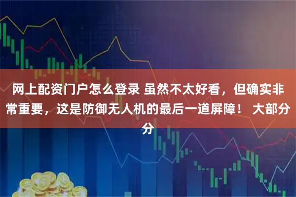 网上配资门户怎么登录 虽然不太好看，但确实非常重要，这是防御无人机的最后一道屏障！ 大部分